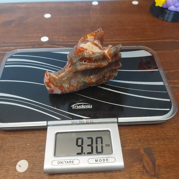 Carnelian & Durzy Crystal Dragon Head - Picture 8 of 9